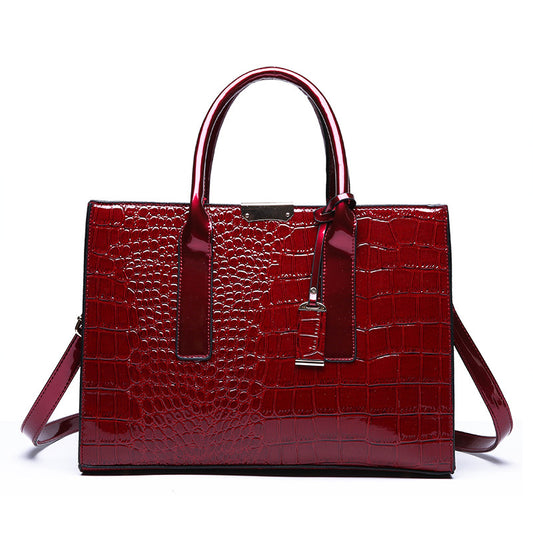 Sac à Main Bandoulière Style Européen Motif Crocodile