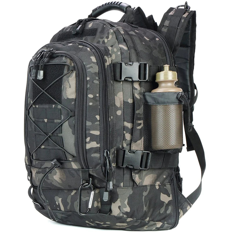 60L Waterproof Tactical Military Backpack – MOLLE System | Hiking, Camping & Hunting | 8 Colors