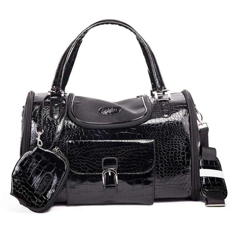 Sac Transporteur Chien & Chat – Bandoulière en Cuir PU | Taille S & M | Chihuahua & Petits Chiens