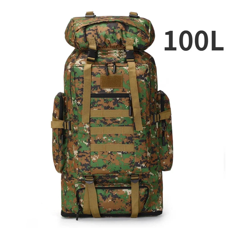 Tactical Backpack Large Capacity 80L & 100L – Hiking, Mountaineering & Camping | Military & Outdoor | Unisex