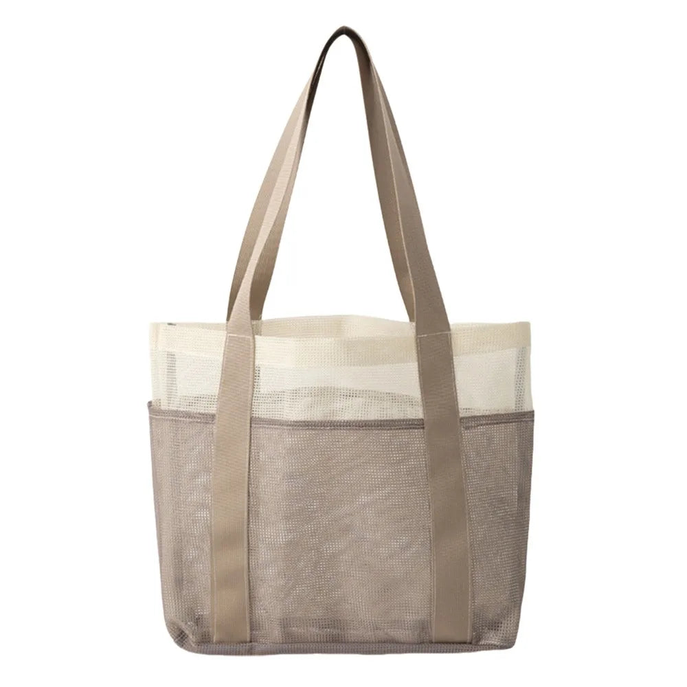 Large Capacity Beach Mesh Bag — Lightweight, Foldable, and Versatile