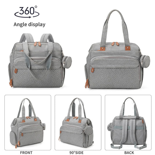Sac à Langer Multifonction Maman & Papa – Sac à Dos & Sac d’Épaule | Compartiment Chaussures | Grande Capacité