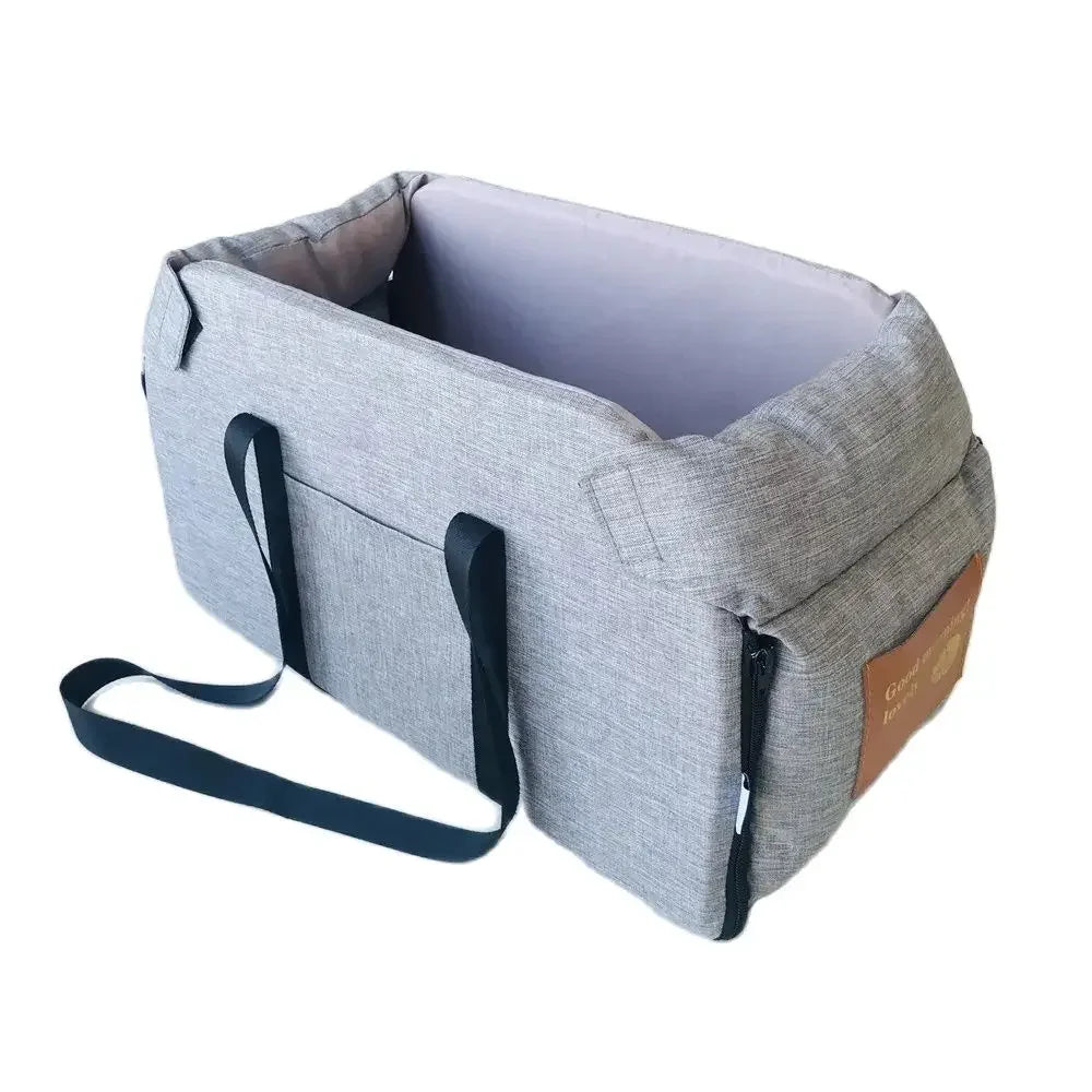 Dog & Cat Car Seat Bed – Portable & Washable | Car Safety | Sizes S & L | Chihuahua