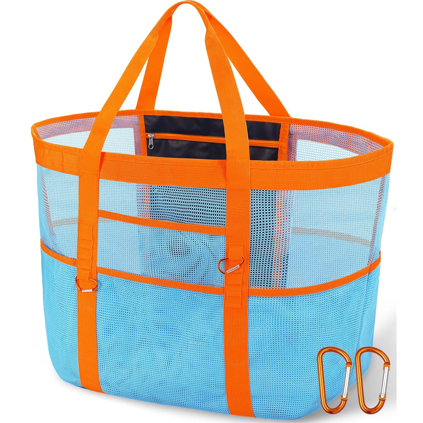 Grand Tote Bag de Plage – Pliable, Réutilisable, Idéal Piscine, Voyage et Plein Air