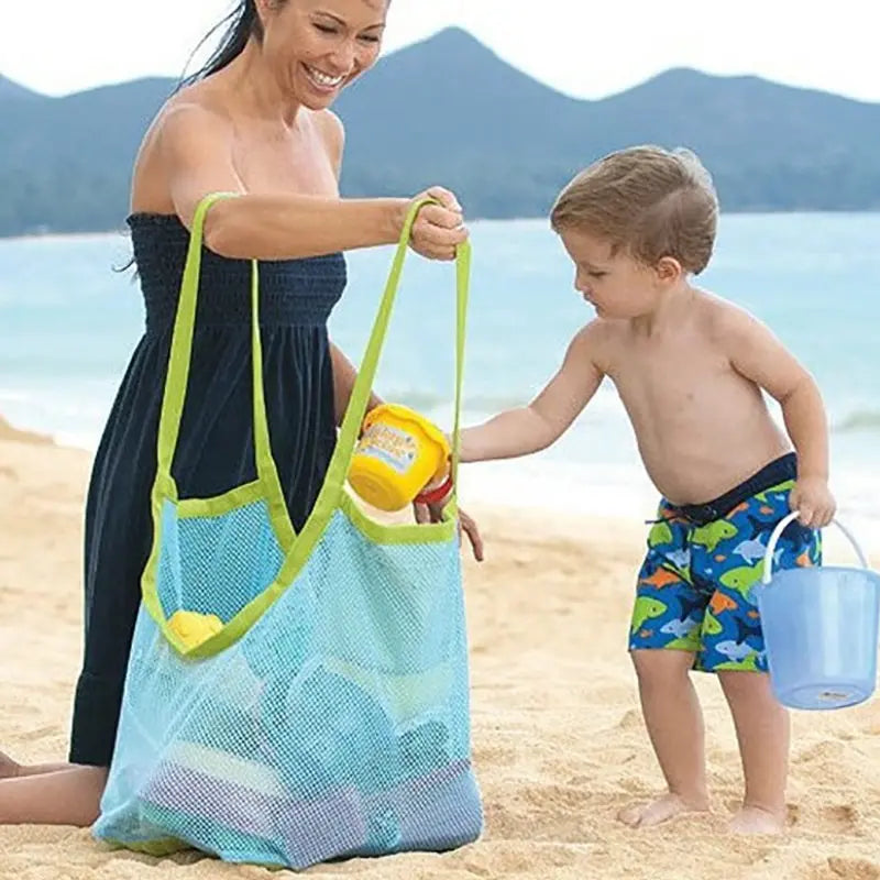 Kids' Anti-Sand Mesh Bag – Bath, Beach, and Pool Toys, Lightweight and Portable