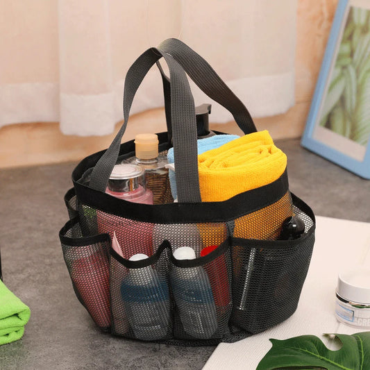 Sac de Plage Filet 8 Poches – Impérméable, Pliable, Grande Capacité Piscine