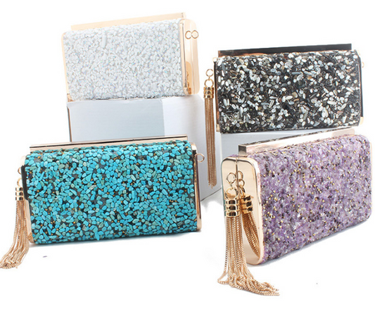 Spring Summer Fashion Tassel Clutch Bag