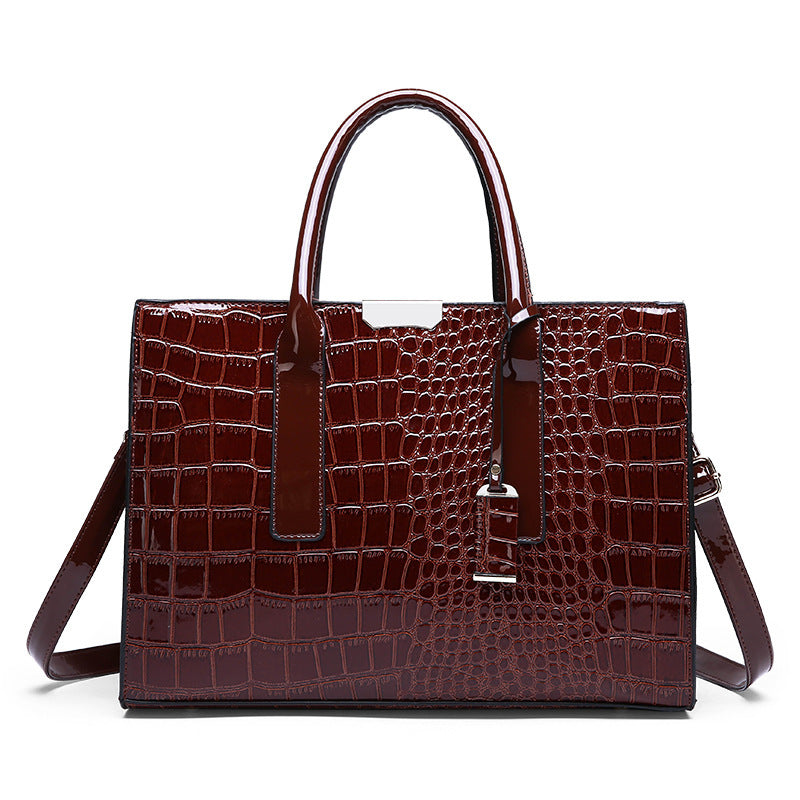 Sac à Main Bandoulière Style Européen Motif Crocodile
