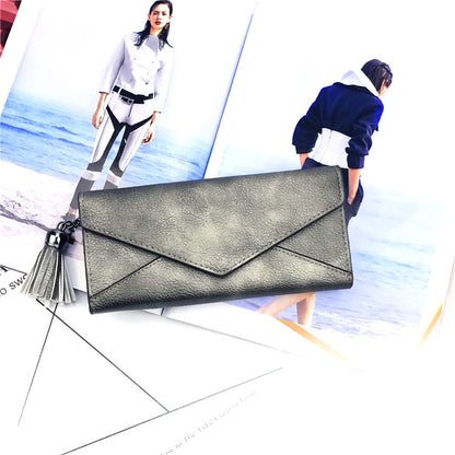 Portefeuille Long Femme en Cuir PU