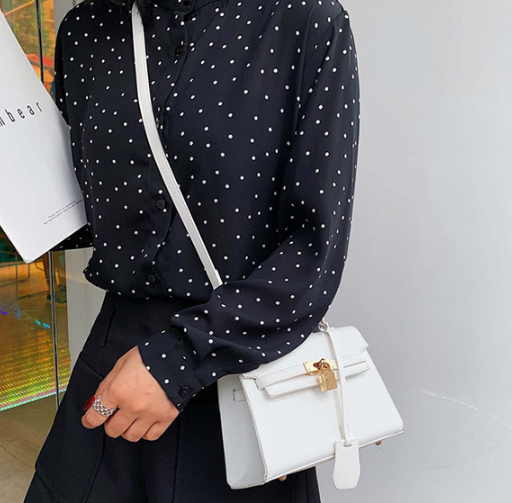 Sac Porté Épaule Platine à la Mode