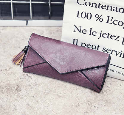 Portefeuille Long Femme en Cuir PU