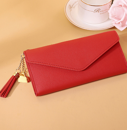 Portefeuille Long Femme en Cuir PU