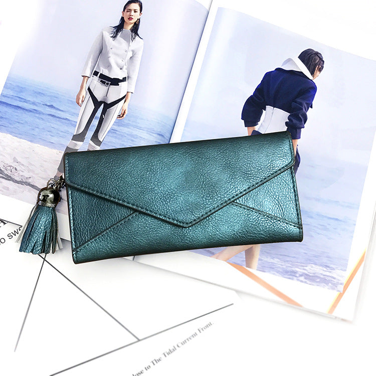 Portefeuille Long Femme en Cuir PU
