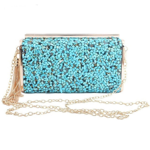 Sac Pochette de Soirée à Franges Mode Printemps Été