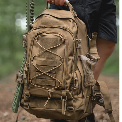 Extendable Tactical Backpack 40–65L – MOLLE System | Laptop Compartment & Water Bladder Pocket | Hiking, Camping & Hunting | 8 Colors