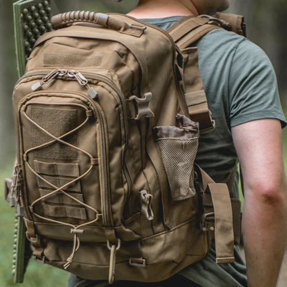 Extendable Tactical Backpack 40–65L – MOLLE System | Laptop Compartment & Water Bladder Pocket | Hiking, Camping & Hunting | 8 Colors