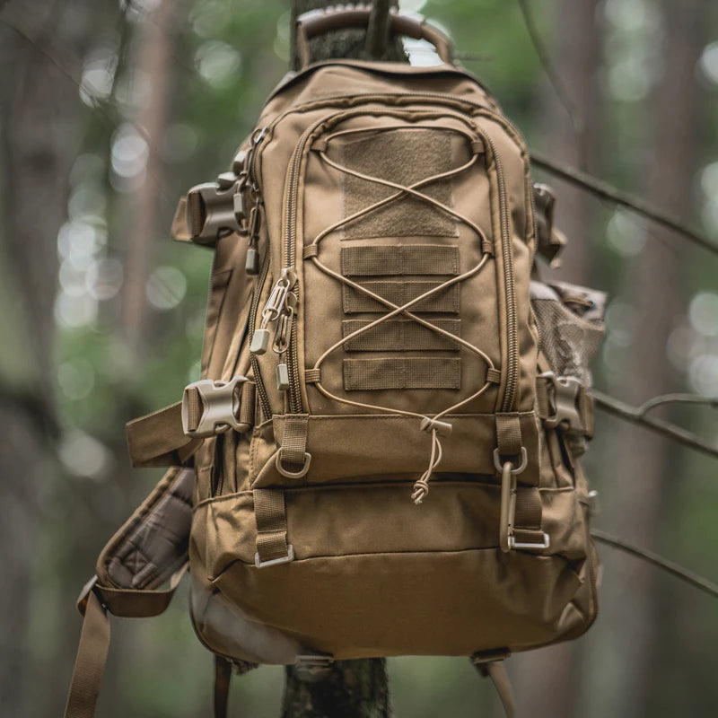 Extendable Tactical Backpack 40–65L – MOLLE System | Laptop Compartment & Water Bladder Pocket | Hiking, Camping & Hunting | 8 Colors