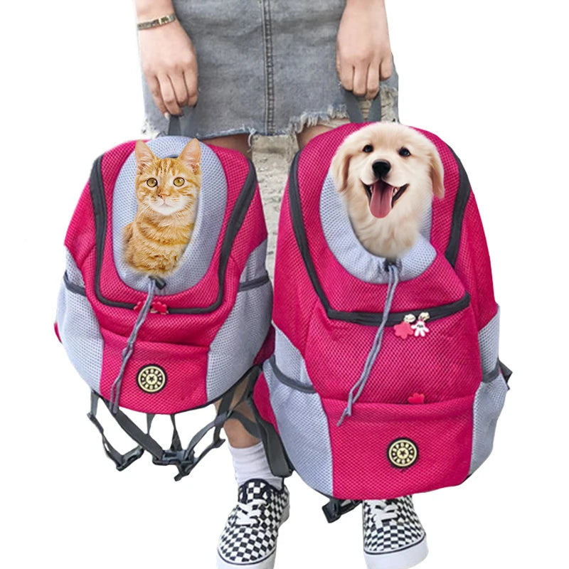 Sac à Dos Transporteur Chien & Chat – Mesh Respirant | Balade, Moto & Vélo | Tailles S, M & L