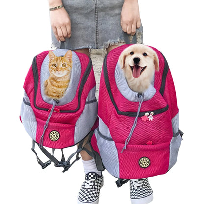 Sac à Dos Transporteur Chien & Chat – Mesh Respirant | Balade, Moto & Vélo | Tailles S, M & L