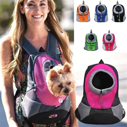 Sac à Dos Transporteur Chien & Chat – Mesh Respirant | Balade, Moto & Vélo | Tailles S, M & L