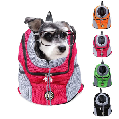 Sac à Dos Transporteur Chien & Chat – Mesh Respirant | Balade, Moto & Vélo | Tailles S, M & L