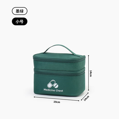 Trousse à Médicaments Portable — Grande Capacité & Double Compartiment