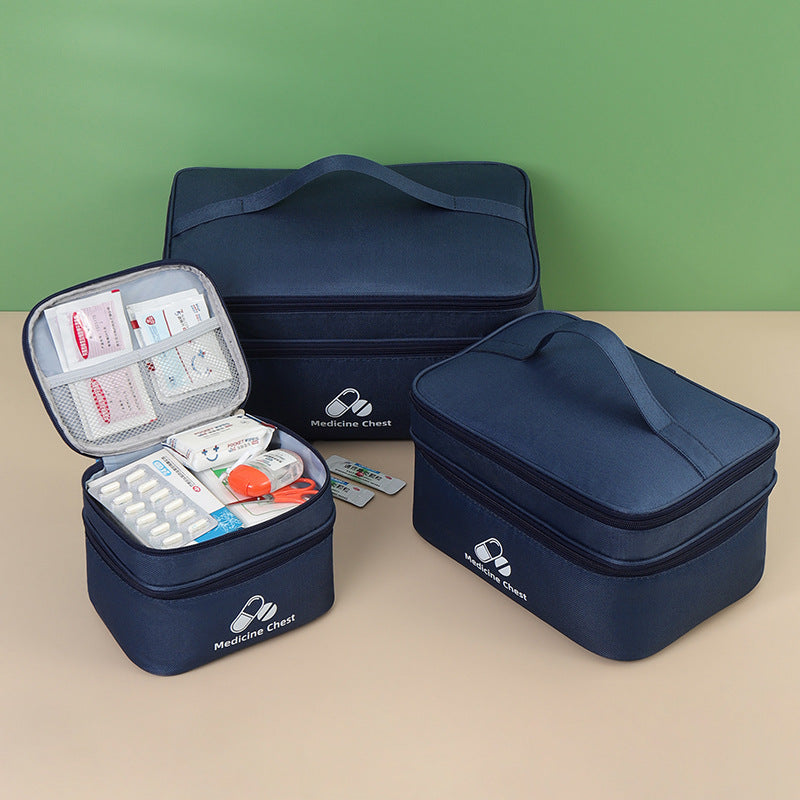 Trousse à Médicaments Portable — Grande Capacité & Double Compartiment