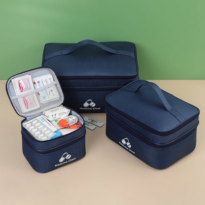 Trousse à Médicaments Portable — Grande Capacité & Double Compartiment