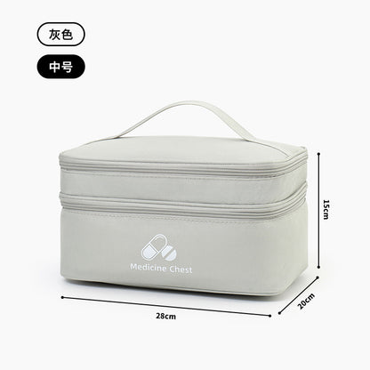 Trousse à Médicaments Portable — Grande Capacité & Double Compartiment