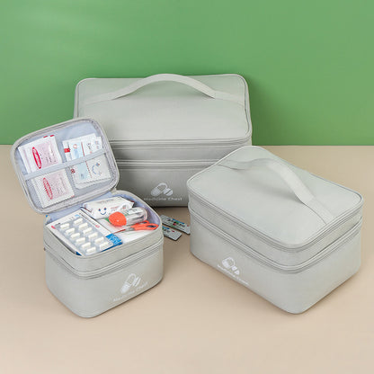 Trousse à Médicaments Portable — Grande Capacité & Double Compartiment