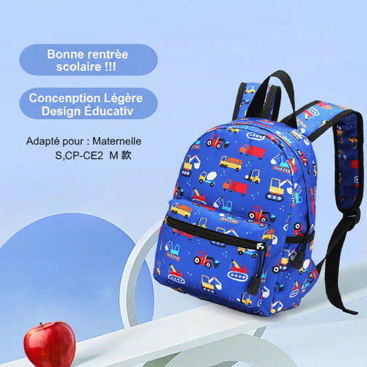 Sac à dos Enfant Cartoon — Léger & Protection Dorsale