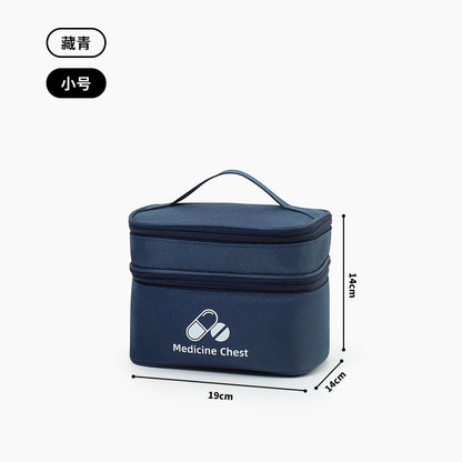 Trousse à Médicaments Portable — Grande Capacité & Double Compartiment