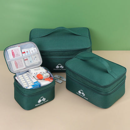 Trousse à Médicaments Portable — Grande Capacité & Double Compartiment