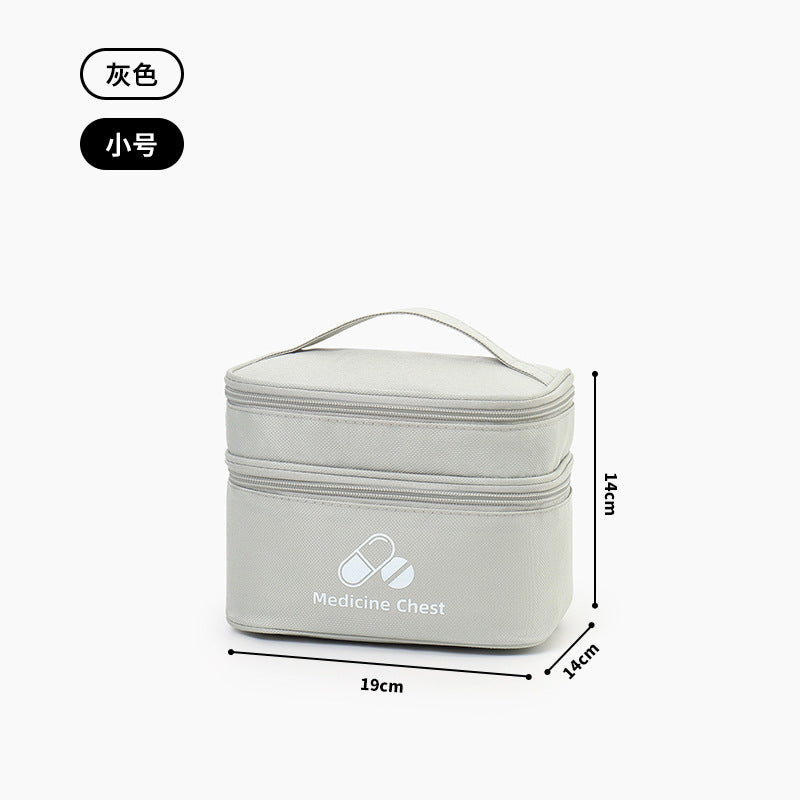 Trousse à Médicaments Portable — Grande Capacité & Double Compartiment