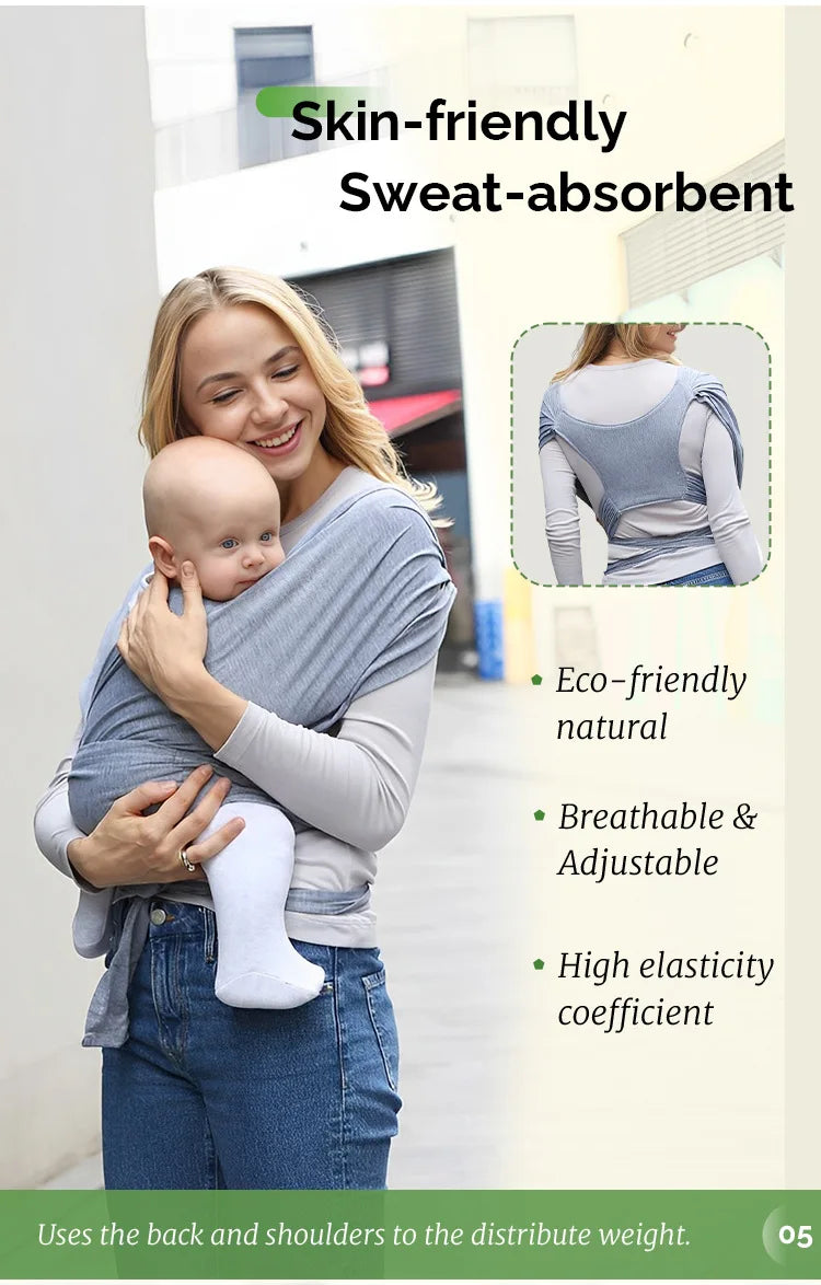 Ergonomic Baby Carrier with X-Shaped Support