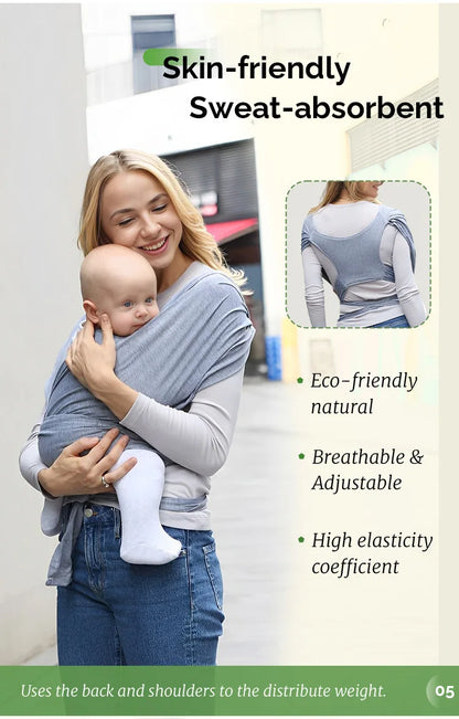 Ergonomic Baby Carrier with X-Shaped Support