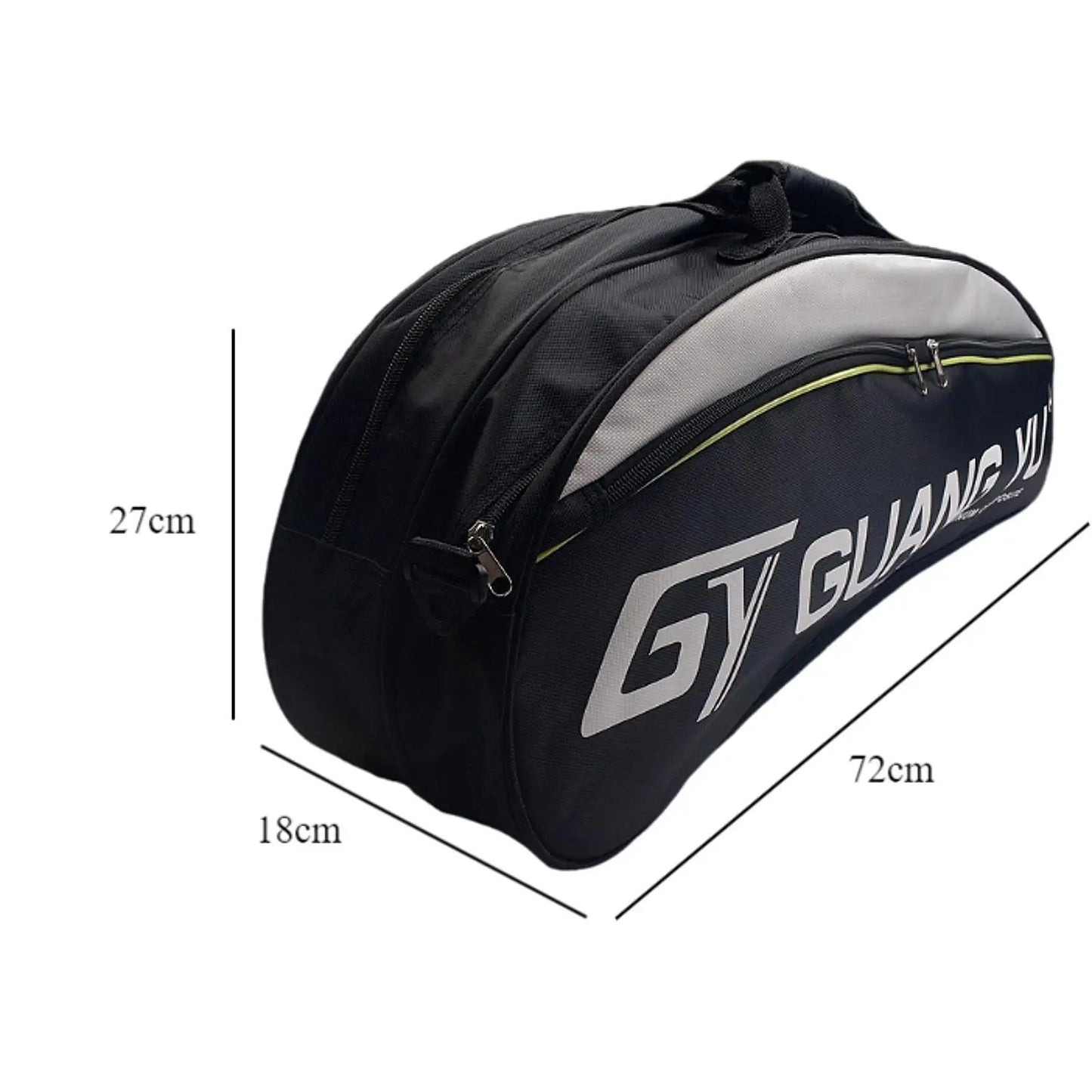 Badminton, Tennis & Pickleball Racket Bag in Nylon – Large Capacity, Unisex