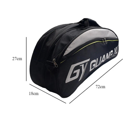 Badminton, Tennis & Pickleball Racket Bag in Nylon – Large Capacity, Unisex