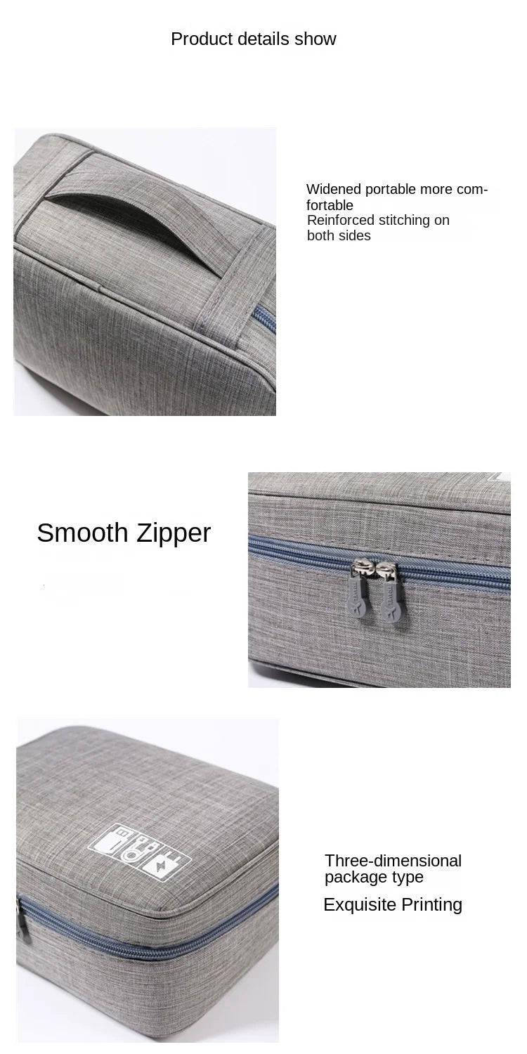 Cable Organizer Pouch – Waterproof, Portable & Multifunctional for Travel