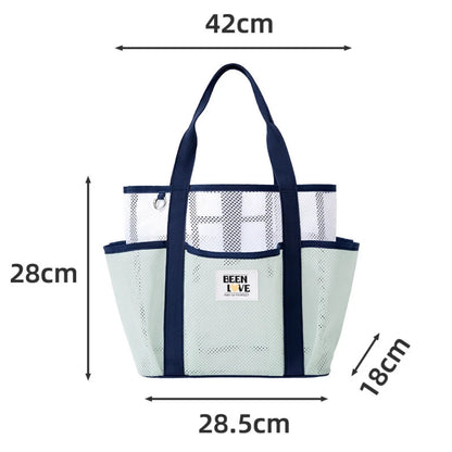 Sac de Plage et Gym en Maille – Grande Capacité, Portable, Idéal Piscine et Voyage