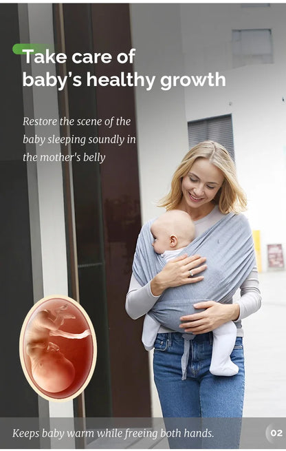 Ergonomic Baby Carrier with X-Shaped Support