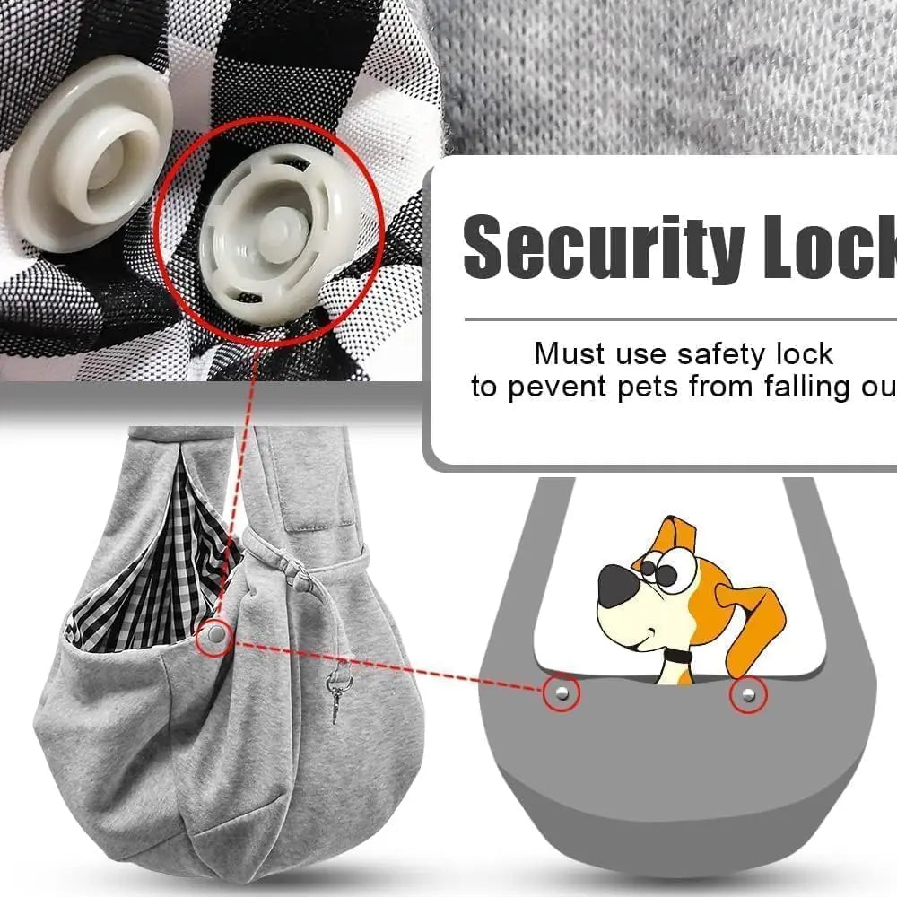 Hands-Free Dog & Cat Carrier Sling – Wearable Sling | Walks, Cycling & Motorcycling | Up to 7.5 kg