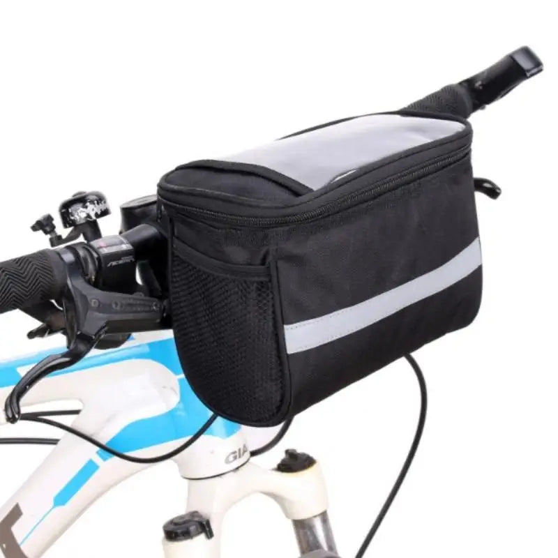 Sacoche de guidon vélo – Poche isotherme, fenêtre téléphone & bande réfléchissante