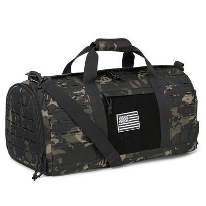 40L Tactical Duffle Bag – Gym, Travel & Weekend with Shoe Compartment