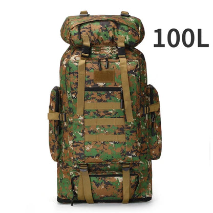 Tactical Backpack Large Capacity 80L & 100L – Hiking, Mountaineering & Camping | Military & Outdoor | Unisex