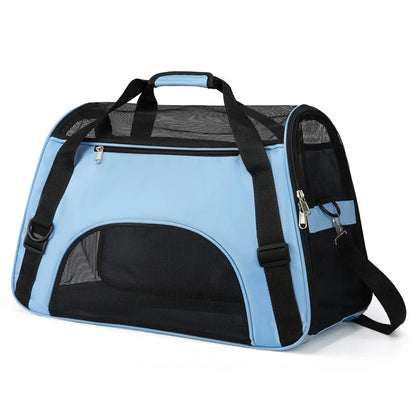 Breathable Mesh Cat & Dog Carrier – Foldable | Sizes S, M & L | Travel & Outdoor