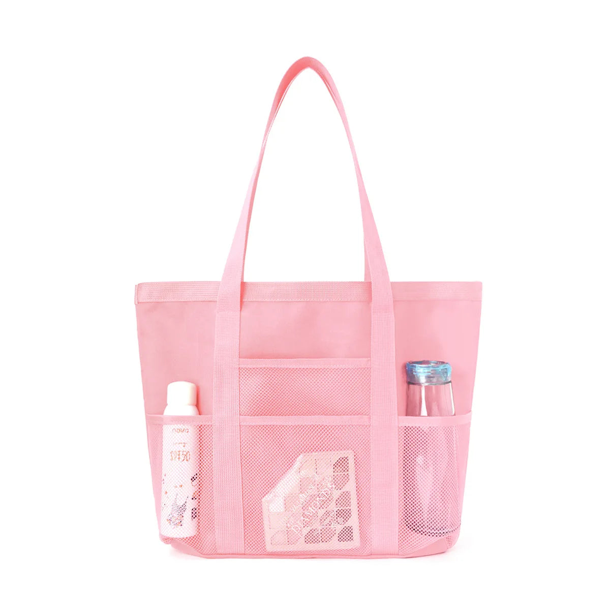 Large Capacity Mesh Beach Bag – Multifunctional | Pool & Travel Shoulder Bag | Swimsuit Storage | 8 Colors