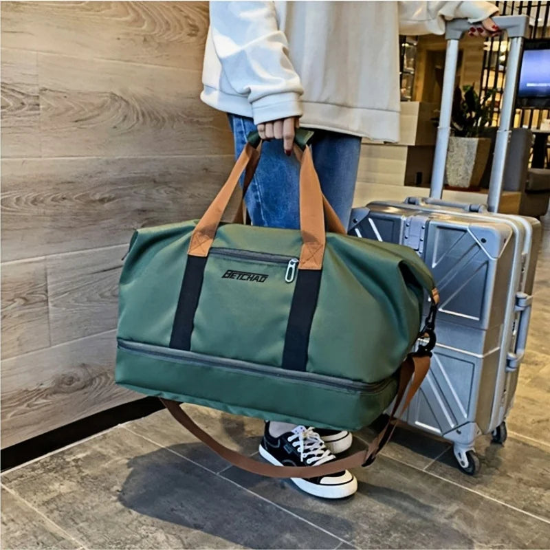 Canvas Duffle Bag – Large Capacity, Gym, Travel & Weekend