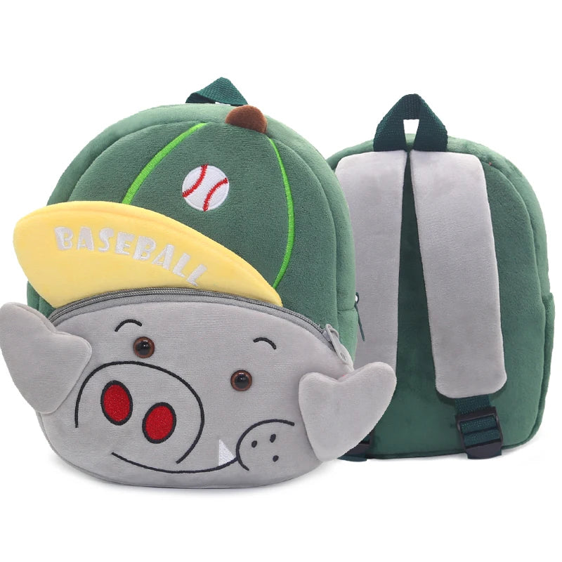 Mini Sac à Dos Peluche Enfant – Animaux Sportifs Cartoon | Fille & Garçon | 1 à 4 Ans | 9 Motifs Rigolos