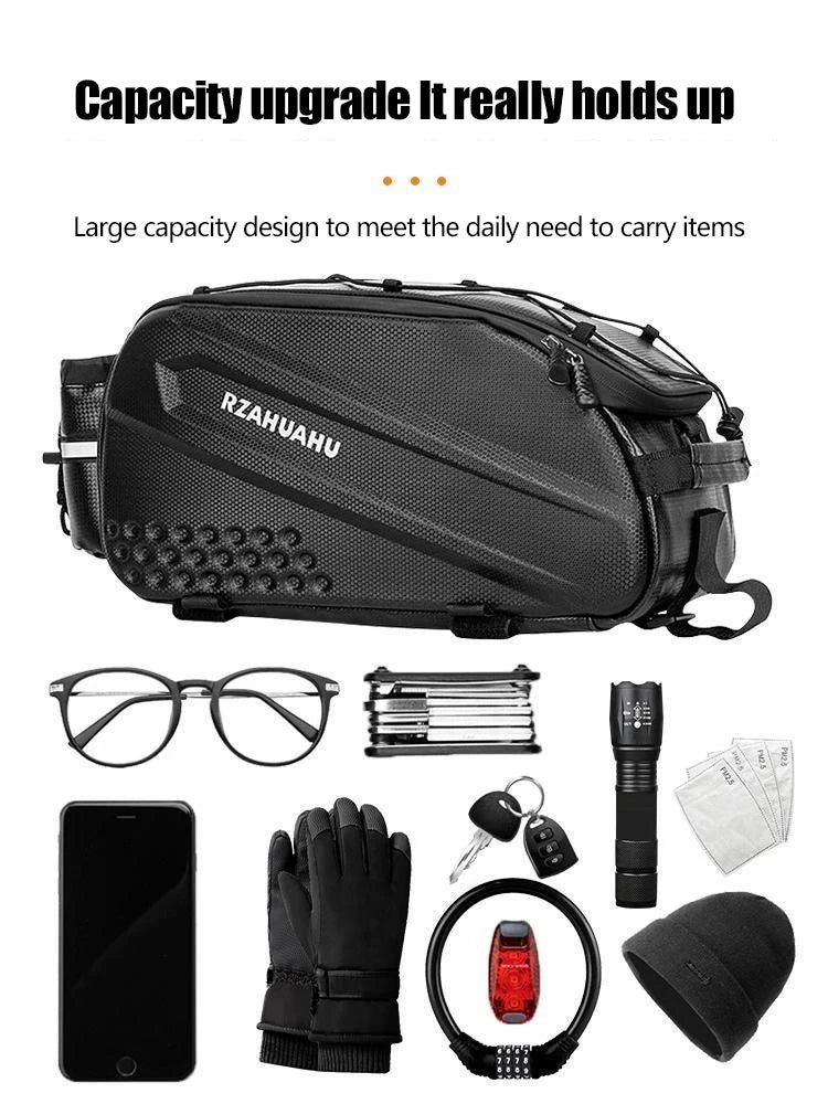 Rear Bike Pannier - Large Capacity, Foldable & Waterproof